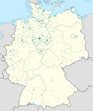 Kaart van Duitsland met markeringen voor elke ondertekenaar