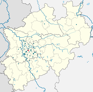 Map of Heiligenhaus with markings for the individual supporters