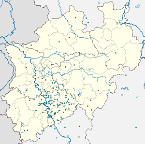 Karte von Engelskirchen mit Markierungen für die einzelnen Unterstützenden