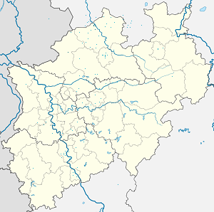 Karta över Rheine med taggar för varje stödjare