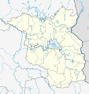 Map of Bernau bei Berlin with markings for the individual supporters