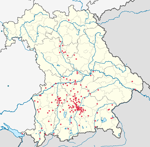 Baijeri kartta tunnisteilla jokaiselle kannattajalle