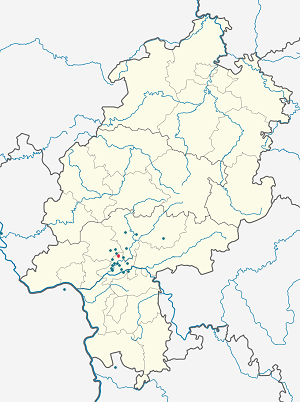 Map of Nieder-Eschbach with markings for the individual supporters