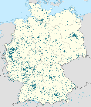 Karte von Deutschland mit Markierungen für die einzelnen Unterstützenden