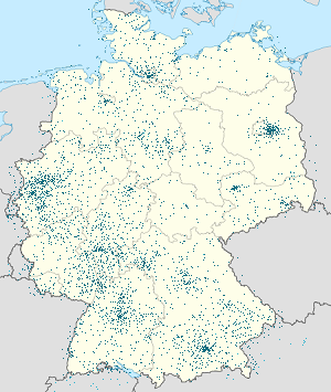 Map of Germany with markings for the individual supporters