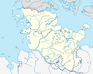 Harta lui Sankt Peter-Ording cu marcatori pentru fiecare suporter