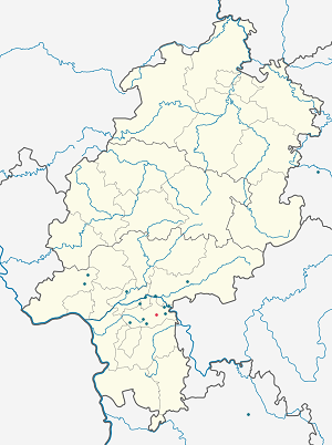 Map of Rodgau with markings for the individual supporters