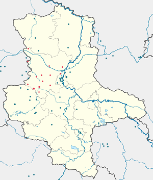 Map of Börde with markings for the individual supporters