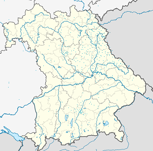 Kart over Bayern med markører for hver supporter