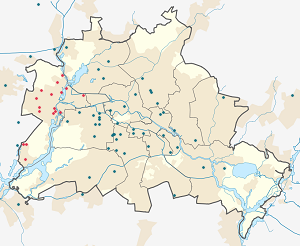 Map of Spandau with markings for the individual supporters
