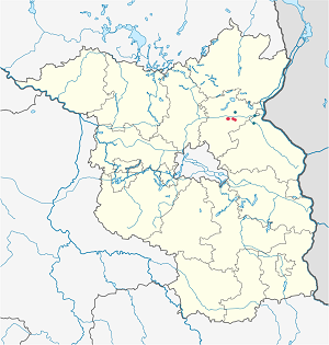Карта на Eberswalde с маркери за всеки поддръжник