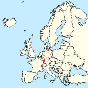 Map of Bad Dürkheim, VG Deidesheim, VG Freinsheim, VG Wachenheim with markings for the individual supporters