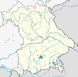Karte von Übersee mit Markierungen für die einzelnen Unterstützenden
