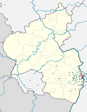 Map of Ludwigshafen with markings for the individual supporters