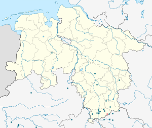 Map of Duderstadt with markings for the individual supporters