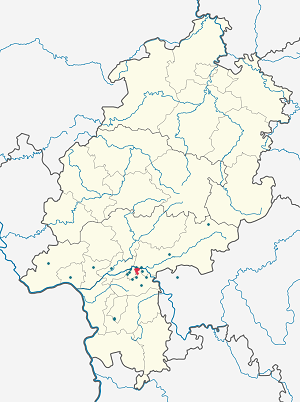 Karte von Mühlheim am Main mit Markierungen für die einzelnen Unterstützenden