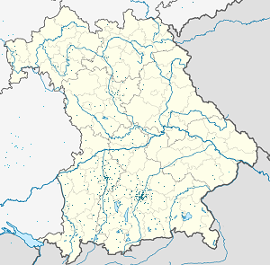 A(z) Bajorország térképe címkékkel minden támogató számára