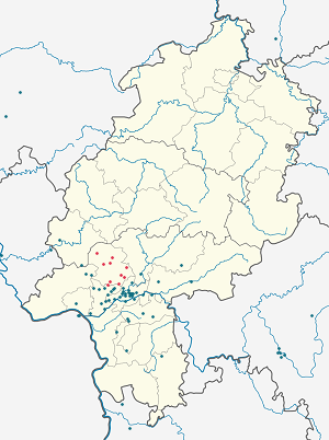 Карта Верхний Таунус с тегами для каждого сторонника