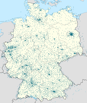 Saksa kartta tunnisteilla jokaiselle kannattajalle
