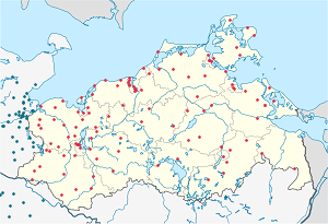 Kaart Mecklenburg-Vorpommern iga toetaja sildiga