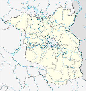 Biresyel destekçiler için işaretli Zehdenick haritası