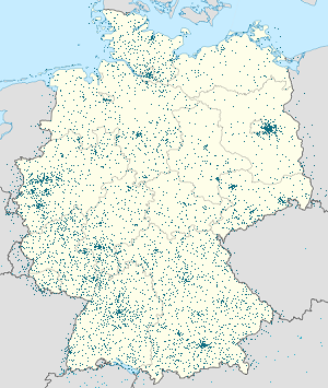 Karte von Deutschland mit Markierungen für die einzelnen Unterstützenden