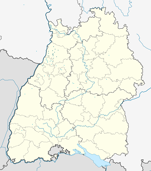 Mappa di Circondario di Karlsruhe con ogni sostenitore 