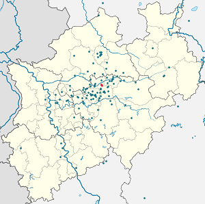 Map of Bergkamen with markings for the individual supporters