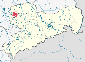 Karte von Leipzig mit Markierungen für die einzelnen Unterstützenden