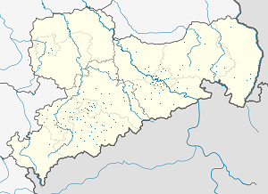 Mapa mesta Sasko so značkami pre jednotlivých podporovateľov