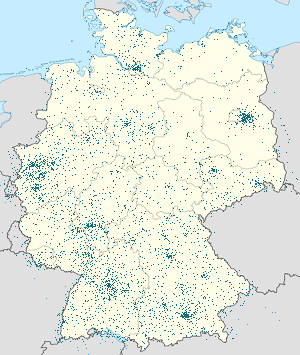 Kort over Tyskland med tags til hver supporter 