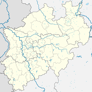 Karta mjesta Lübbecke s oznakama za svakog pristalicu