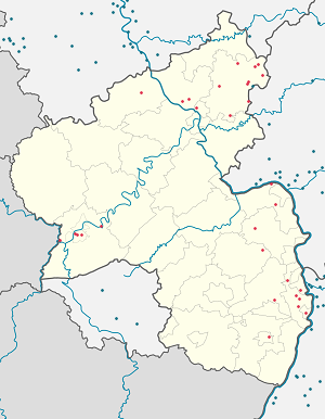 Karte von Rheinland-Pfalz mit Markierungen für die einzelnen Unterstützenden