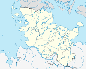 Karte von Glücksburg mit Markierungen für die einzelnen Unterstützenden