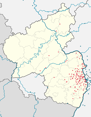 Karte von Rheinland-Pfalz mit Markierungen für die einzelnen Unterstützenden