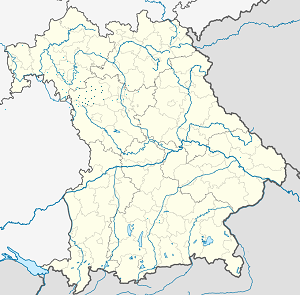 Mapa města Zemský okres Neustadt a. d. Aisch-Bad Windsheim se značkami pro každého podporovatele 