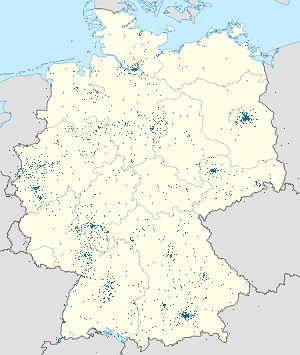 Carte de Allemagne avec des marqueurs pour chaque supporter