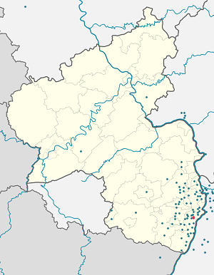 Karte von Lingenfeld mit Markierungen für die einzelnen Unterstützenden