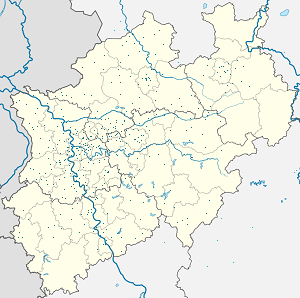 Mappa di Renania Settentrionale-Vestfalia con ogni sostenitore 