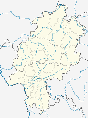각 지지자를 나타내는 마커가 있는 Frankfurt am Main 지도