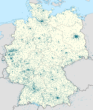 Karte von Deutschland mit Markierungen für die einzelnen Unterstützenden