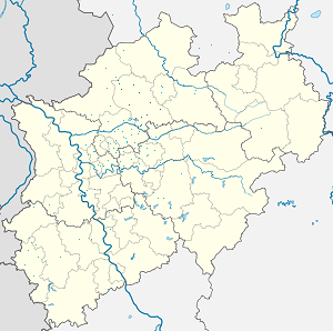 Mapa mesta Kreis Coesfeld so značkami pre jednotlivých podporovateľov