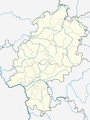 Map of Wiesbaden with markings for the individual supporters