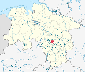 Karte von Hannover mit Markierungen für die einzelnen Unterstützenden
