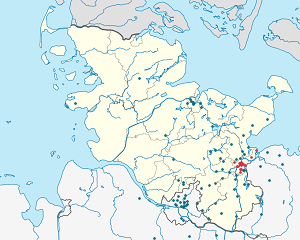 Әрбір қолдаушы үшін маркерлері бар Lübeck картасы