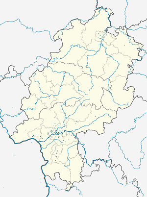 Biresyel destekçiler için işaretli Hessen haritası