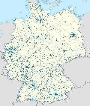 Karte von Deutschland mit Markierungen für die einzelnen Unterstützenden