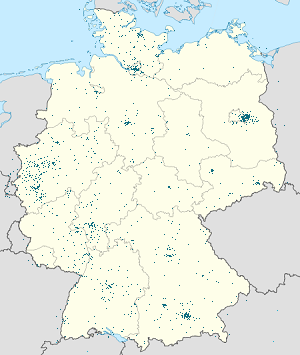 Carte de Allemagne avec des étiquettes pour chaque supporter