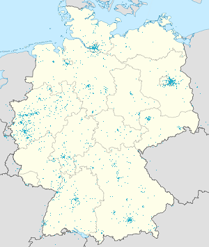 Map of Germany with markings for the individual supporters