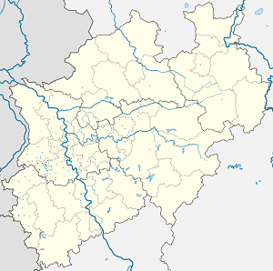 Карта на Мьонхенгладбах с маркери за всеки поддръжник